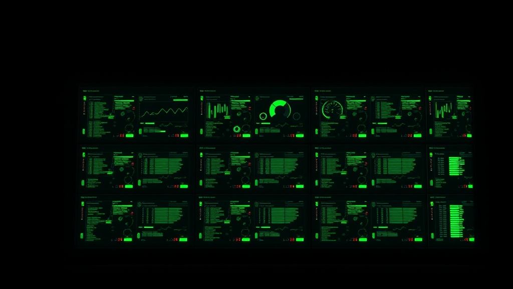 A glowing green grid of connected tool modules working together